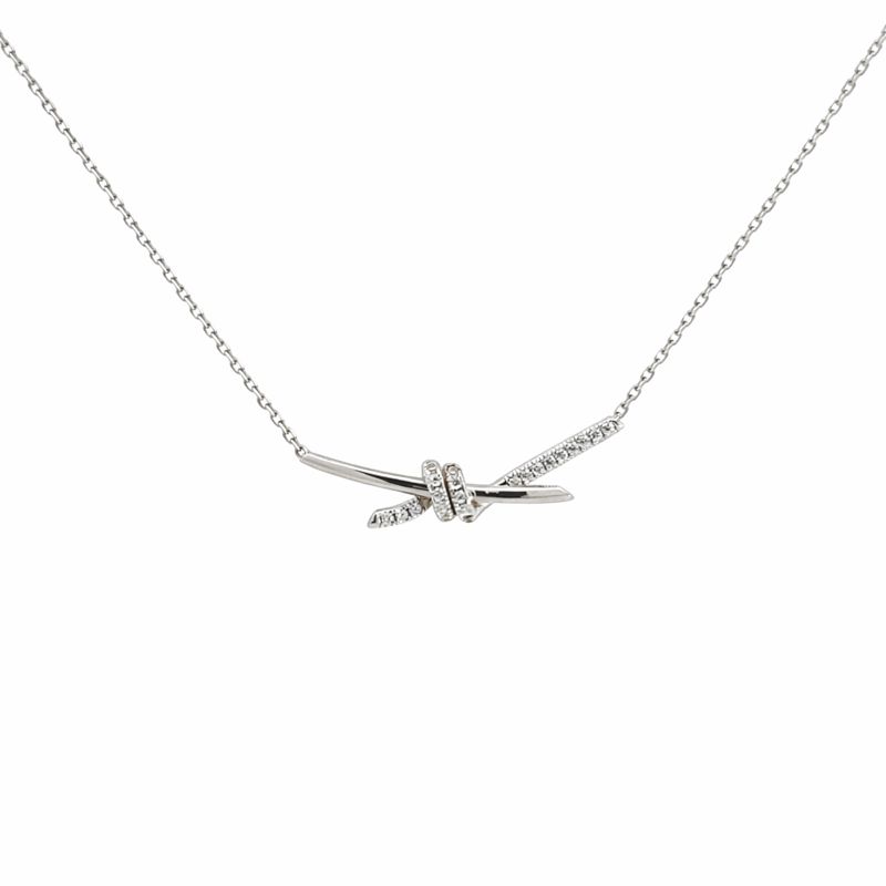 1 گردنبند نقره گره تیفانی 1046 - Image 1