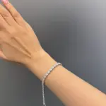 دستبند نقره جواهر 1008-H - Image 3