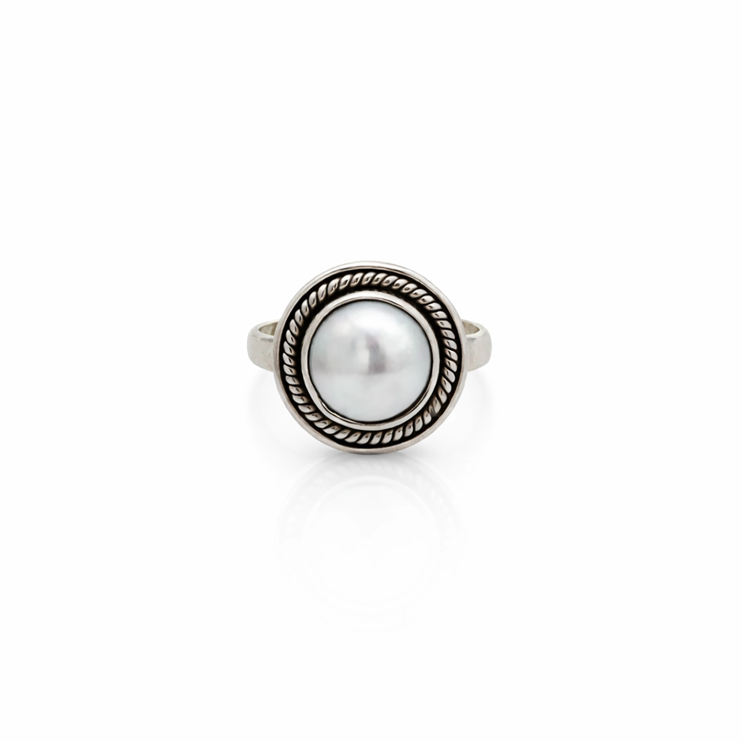16ring-1 انگشتر نقره مروارید باروک تاج محل - Image 1