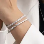 دستبند نقره جواهر 1008-H - Image 2