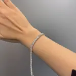 دستبند نقره جواهر 1008-F - Image 2