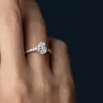 انگشتر نقره سولیتر سواروفسکی 1041-B - Image 2