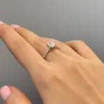 انگشتر نقره سولیتر سواروفسکی 1041-B - Image 3