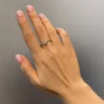 انگشتر نقره سولیتر باس 1056-D - Image 2