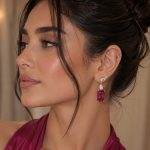 گوشواره جواهر یاقوت 1136 - Image 2