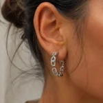 گوشواره نقره مسیکا کوچک 1049 - Image 2